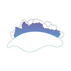 landscape natural scene icon vector illustration design