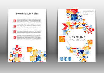 Abstract colored brochure