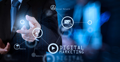 businessman success working with his team as concept