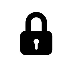 door lock icon. raster illustration