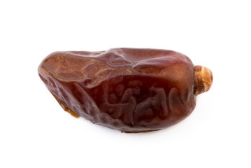 Dried sweet dates isolated on a white background