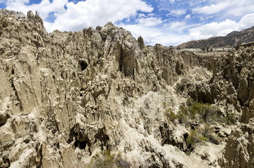 Valle de la luna in Bolivia