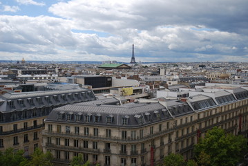  Eiffel Tower; Palais Garnier; city; urban area; sky; landmark