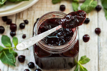 Blackberry and currant jam