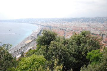  Nice; sky; city; tree; hill station