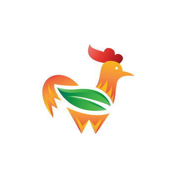 leaf rooster logo
