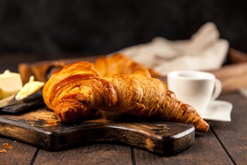 Fresh butter croissants