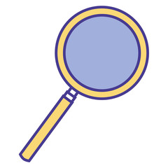 magnifying glass search analysis find image vector illustration