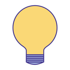 bulb light energy power image vector illustration