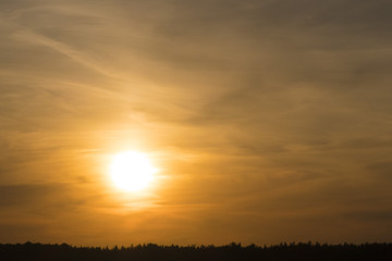 Fototapeta premium amazingly beautiful sunset