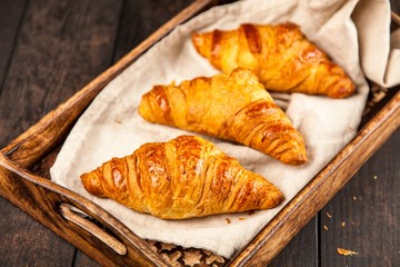Fresh butter croissants