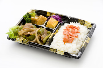 牛肉ピーマン炒め弁当