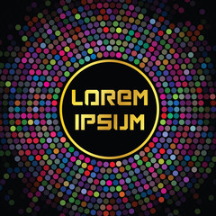 Abstract futuristic background with colored mosaic