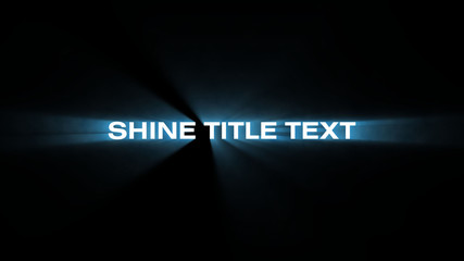Shine Title Text