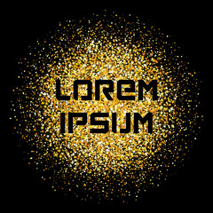 Obraz premium Abstract futuristic background with golden stars