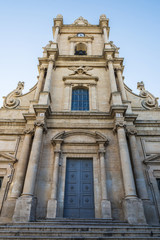 Fototapeta na wymiar Old church in Ragusa, Sicily, Italy