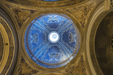 Fototapeta premium Ceiling of a church in Ragusa, Sicily, Italy