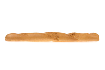 baguette on white background