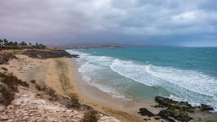 einsamer strand in costa calma auf fuerteventura
