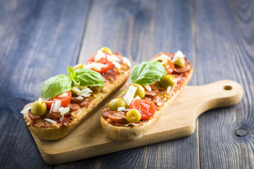 mini pizza and casseroles