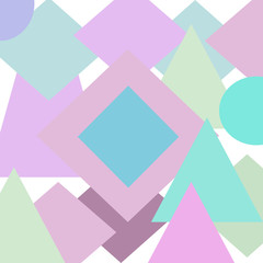 Pastell geometrische Figuren Hintergrund