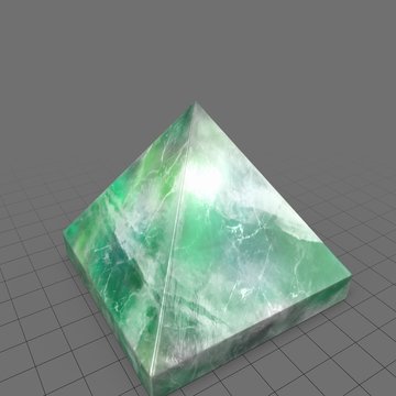 Pyramid shaped magic crystal