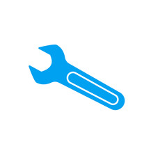 Spanner Icon Vector. Simple flat symbol. Wrench tool icon