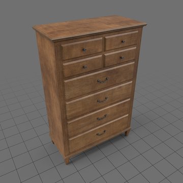 Traditional wooden dresser