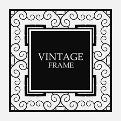Vintage border frame