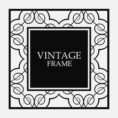 Vintage border frame