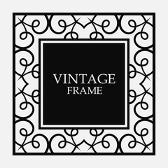 Vintage border frame