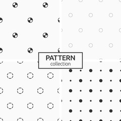 Set of four seamless patterns.