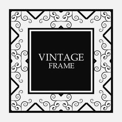 Vintage border frame