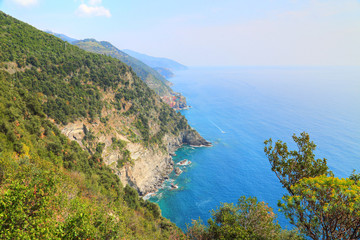 Scenic Vernazza shoreline