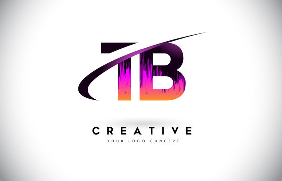 TB Modern Leter Logo Design with Black and White Monogram. Creative Letter  Logo Brush Monogram Vector Design Stock Vector Image & Art - Alamy