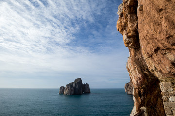 Porto Flavia a mining port in Sardinia, Italy