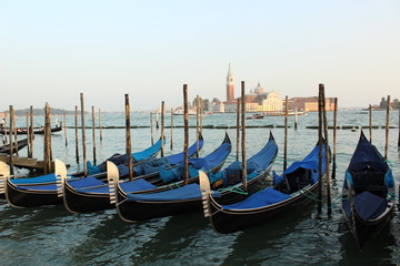 Fototapeta na wymiar blue gondola