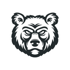 Bear head logo.