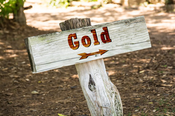 Schild 263 - Gold