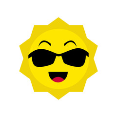 Sun icon. Trendy vector summer symbol for website design, web button, mobile app.