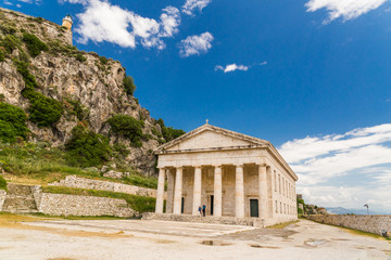corfu island saint george in the castle greece