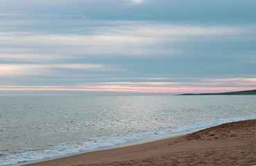 Sunset by the sea