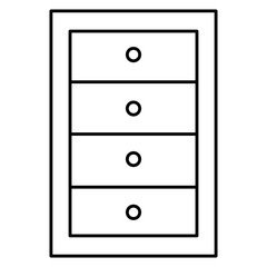 office wooden drawer icon vector illustration design