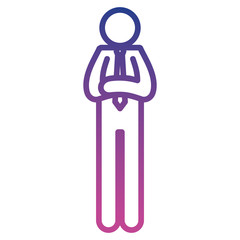 businessman figure silhouette avatar vector illustration design