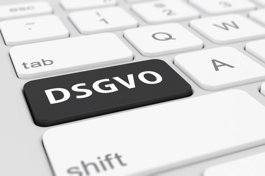 Computer Tastatur - DSGVO - Datenschutz Grundverordnung - EU
