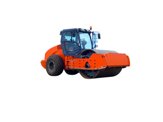 Compactor on white