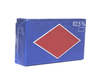 Stick of wrapped butter