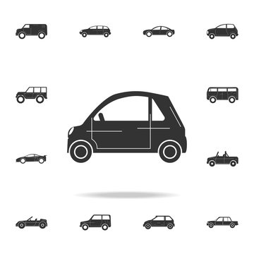 Mini car icon. Detailed set of cars icons. Premium graphic design. One of the collection icons for websites, web design, mobile app