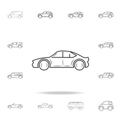 Car line icon. Detailed set of cars icons. Premium graphic design. One of the collection icons for websites, web design, mobile app