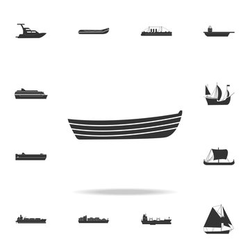 simple boat icon. Detailed set of water transport icons. Premium graphic design. One of the collection icons for websites, web design, mobile app